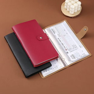 票据收纳本定期存单存款银行存单夹活页多功能存折卡一体包保护套