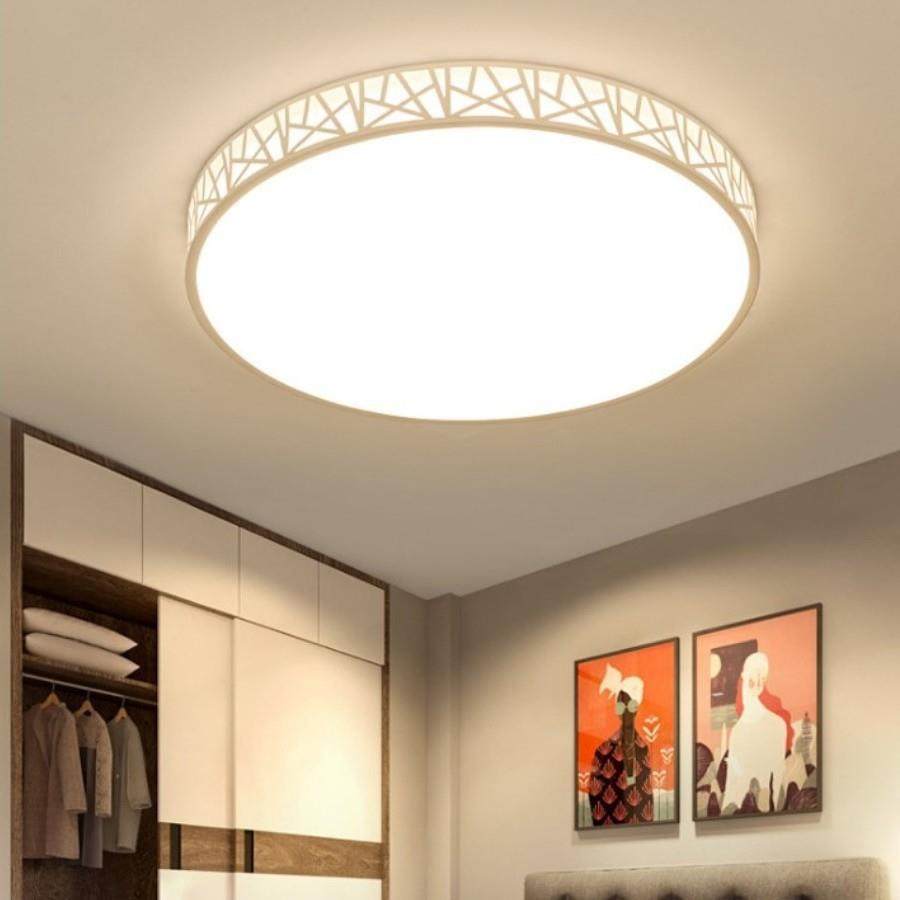 薄款圆形LED吸顶灯现代简约白鸟巢卧室灯大气客厅灯铁艺书房灯饰,家装灯饰光源,客厅吸顶灯,淘宝优惠券,粉丝福利购,淘宝优惠卷