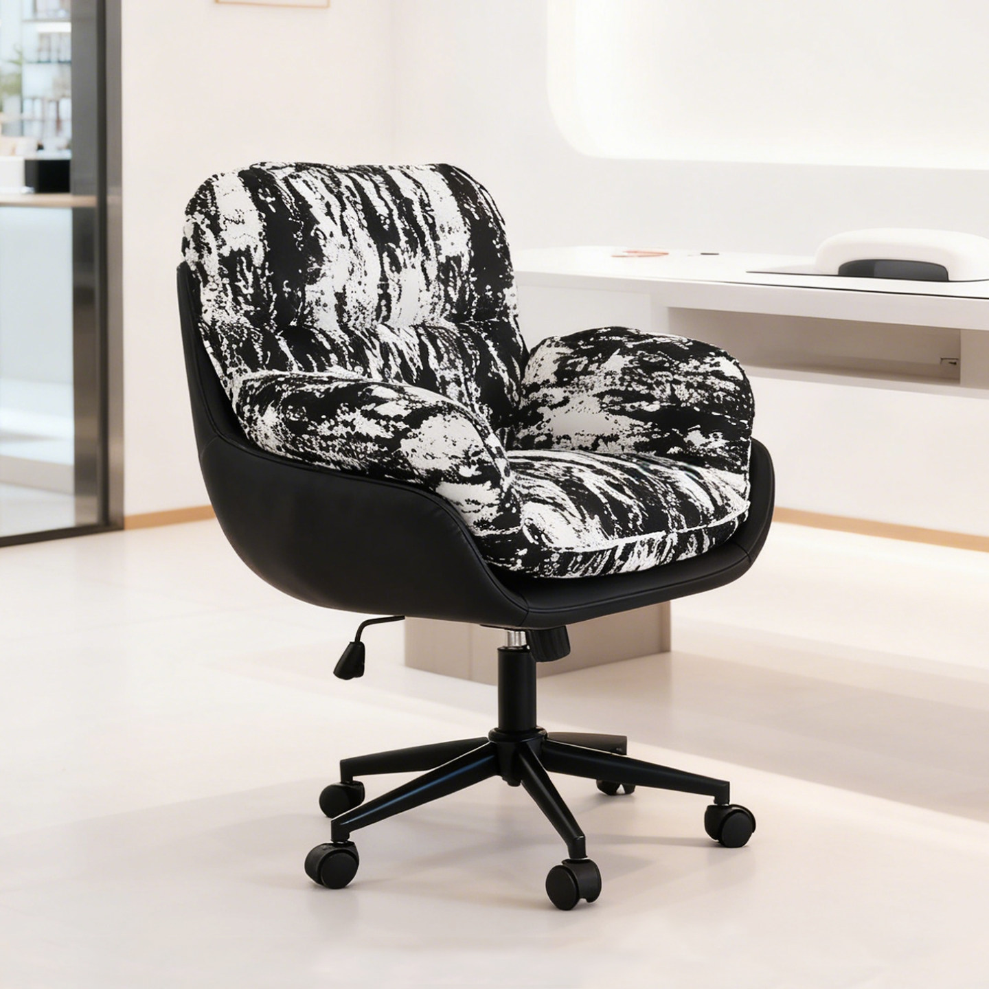 美甲椅子顾客美甲店美甲师专用椅轻奢高级感单人沙发电脑椅靠背椅