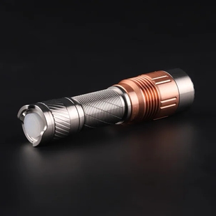 Convoy强光T6AA 铜头亮面 石洗 远射14500手电桶 (不含电池）