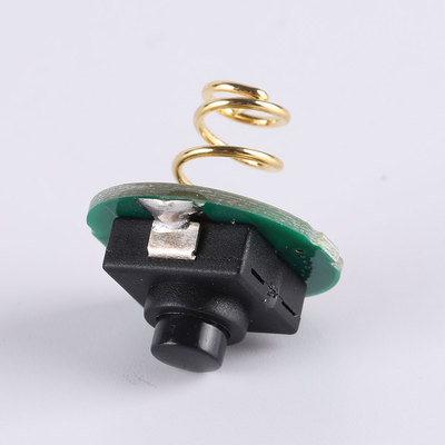 12*12mm反向开关总成（开关+20mm开关板+磷铜镀金弹簧）