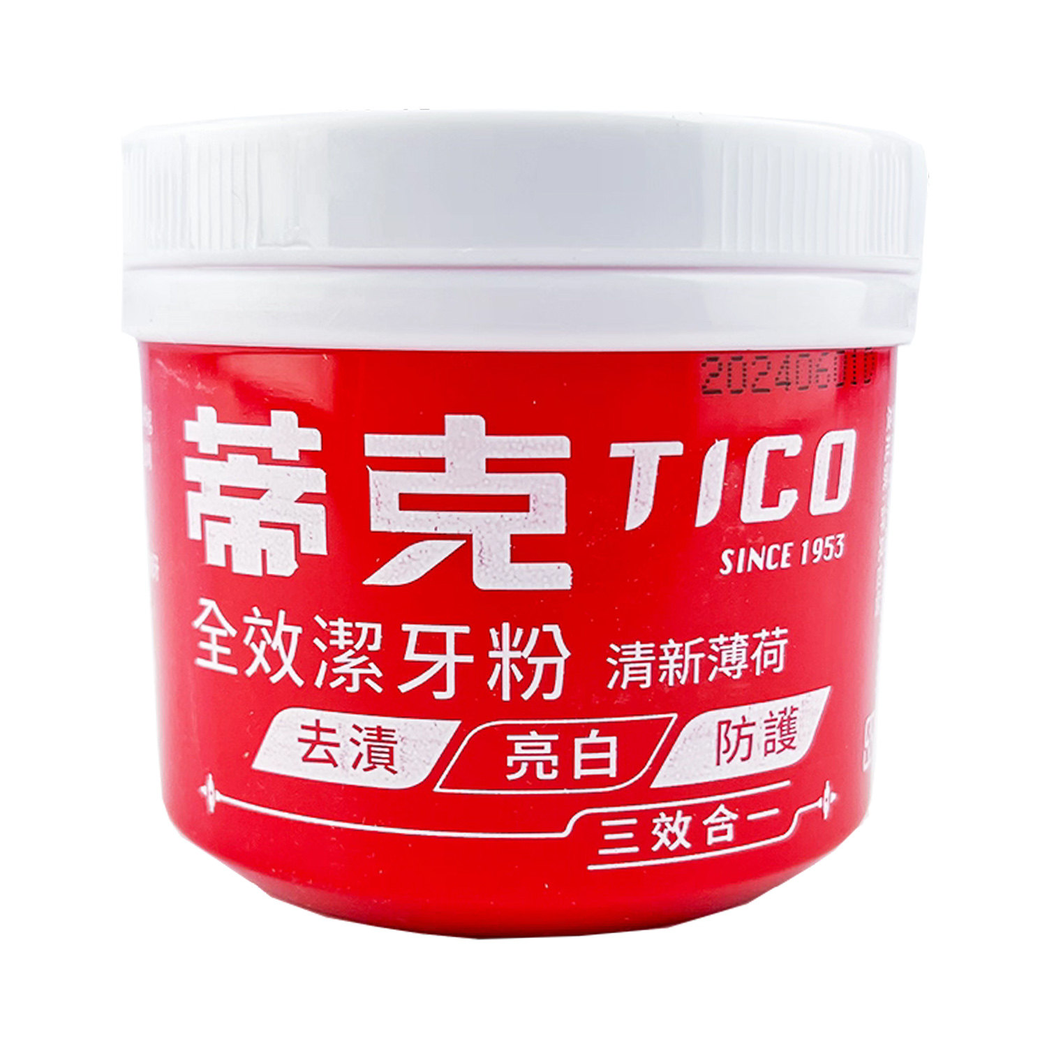 1个包邮台湾原装蒂克全效洁牙粉140g去除咖啡渍茶渍烟垢清新薄荷