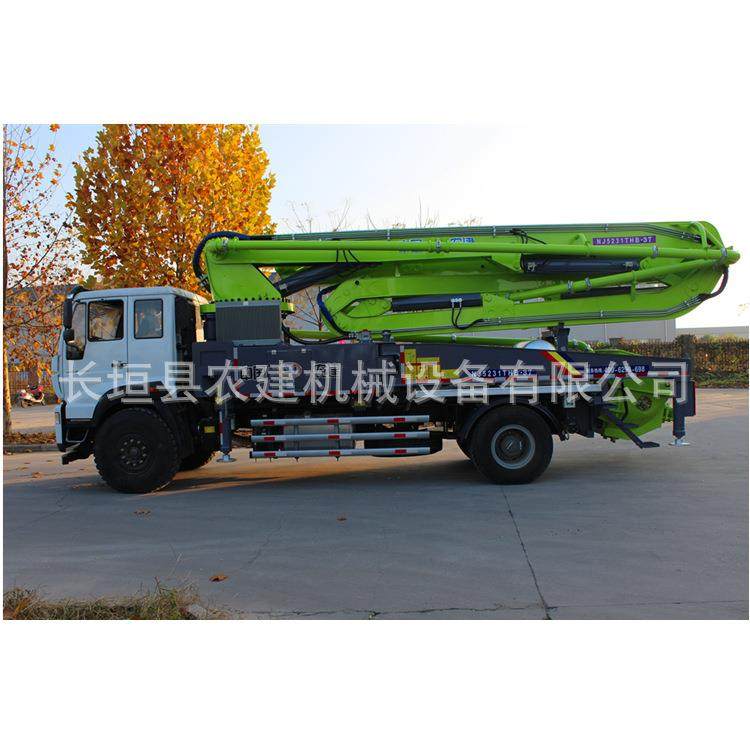 农建38米混凝土泵车 国六重汽单桥天泵车 泵送效率高