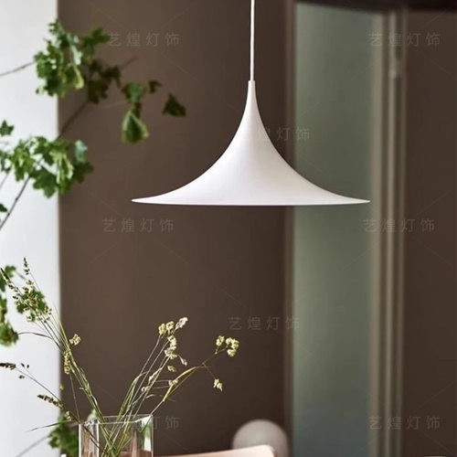 北欧丹麦设计师Seim简约餐桌书房飞碟吊灯轻法式餐厅灯吧台喇叭灯