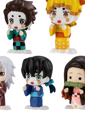 [预售]玩具 鬼灭之刃角色排队造型摆件5 再版