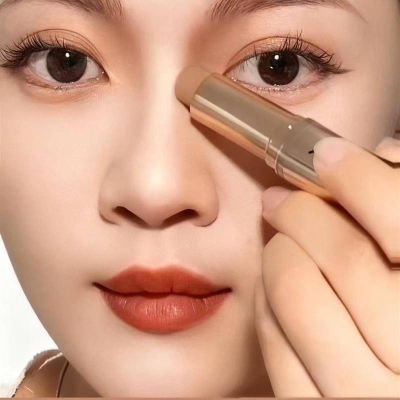 双头两用修容棒高光一体笔阴影鼻影提亮脸部侧影哑光眼影棒卧蚕笔