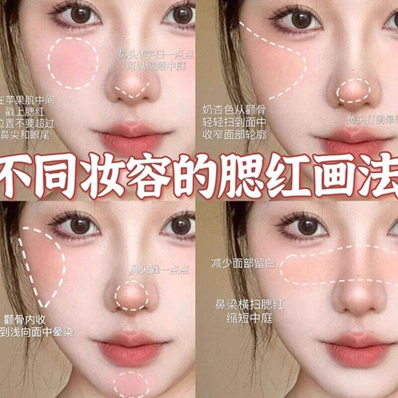 拯凹救陷脸!桃心高光刷眼SYV下红舌刷化妆刷局部提亮形定妆腮面