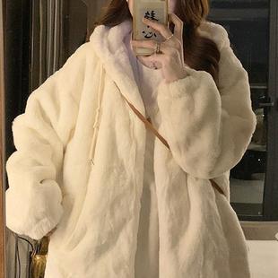 新款羊羔毛外套女秋冬季加绒加厚高级感小个子毛茸茸棉衣棉服