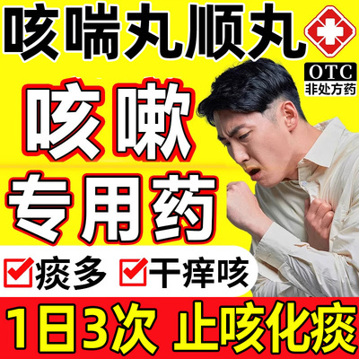咳喘丸顺丸官方旗舰店正品中成药可搭北京同仁同堂咳喘顺丸咳嗽WM