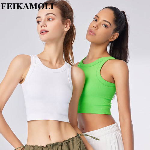 菲卡沫莉边带胸垫运动瑜伽服一女