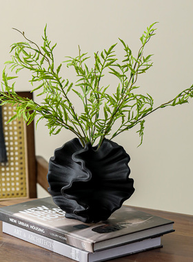 WABISABI侘寂异形陶瓷花瓶客厅玄关桌面服装店样板房民宿装饰摆饰