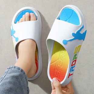 回力儿童拖鞋夏季男童2026新款室内家居渐变色踩屎感运动防滑凉拖