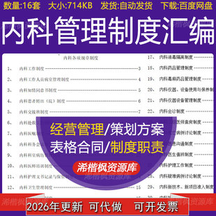 内科管理制度汇编医师岗位人员职责及工作流程护理培训计划总结