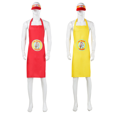绝命毒师cos服LOS Pollos Hermanos 围裙帽套装  Breaking Bad