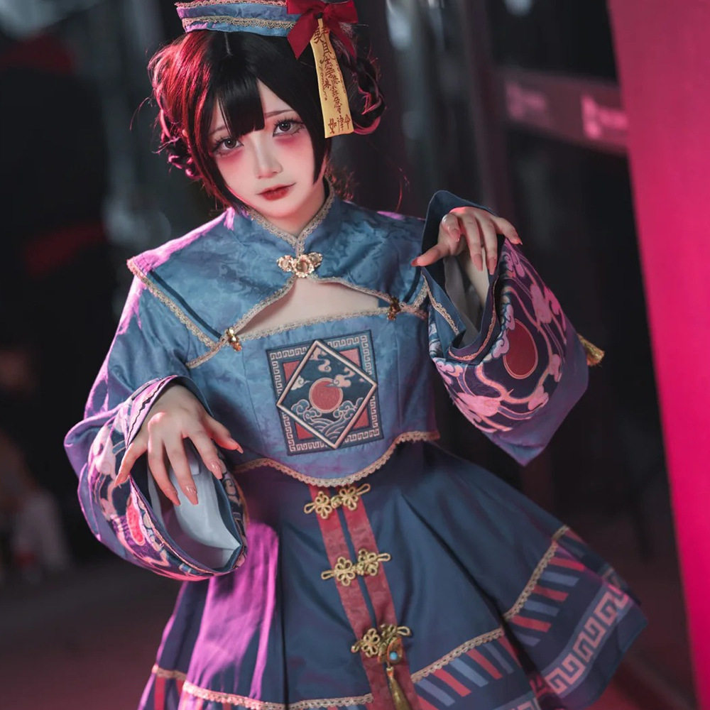 抖音网红同款万圣节cosplay洛丽塔裙角色扮演lolita连衣裙小僵尸