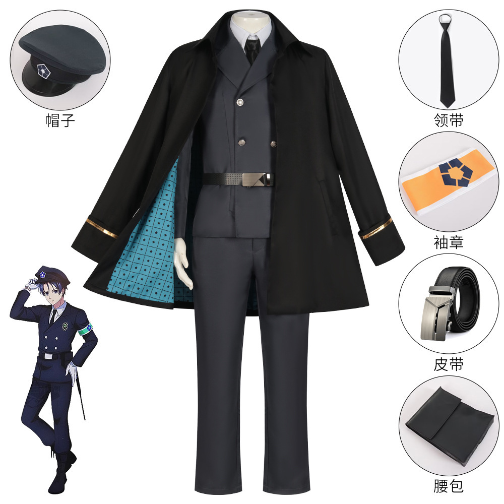 蓝色监狱cos服BLUELOCK洁世一蜂乐回国神炼介千切豹马cos榜警卫服