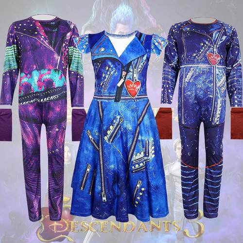 跨境万圣节Descendants3连体紧身衣cosplay舞台表演服后裔