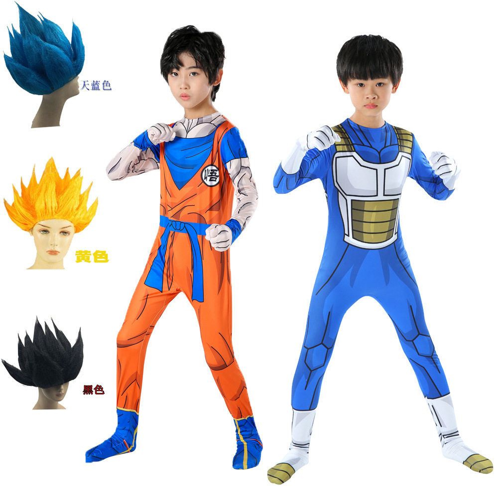 赛亚人龙珠超连体紧身衣cosplay服装 贝吉塔衣服悟空角色扮演