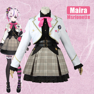 Maria cos彩虹社marionette nijisanji EN万圣节假发鞋子