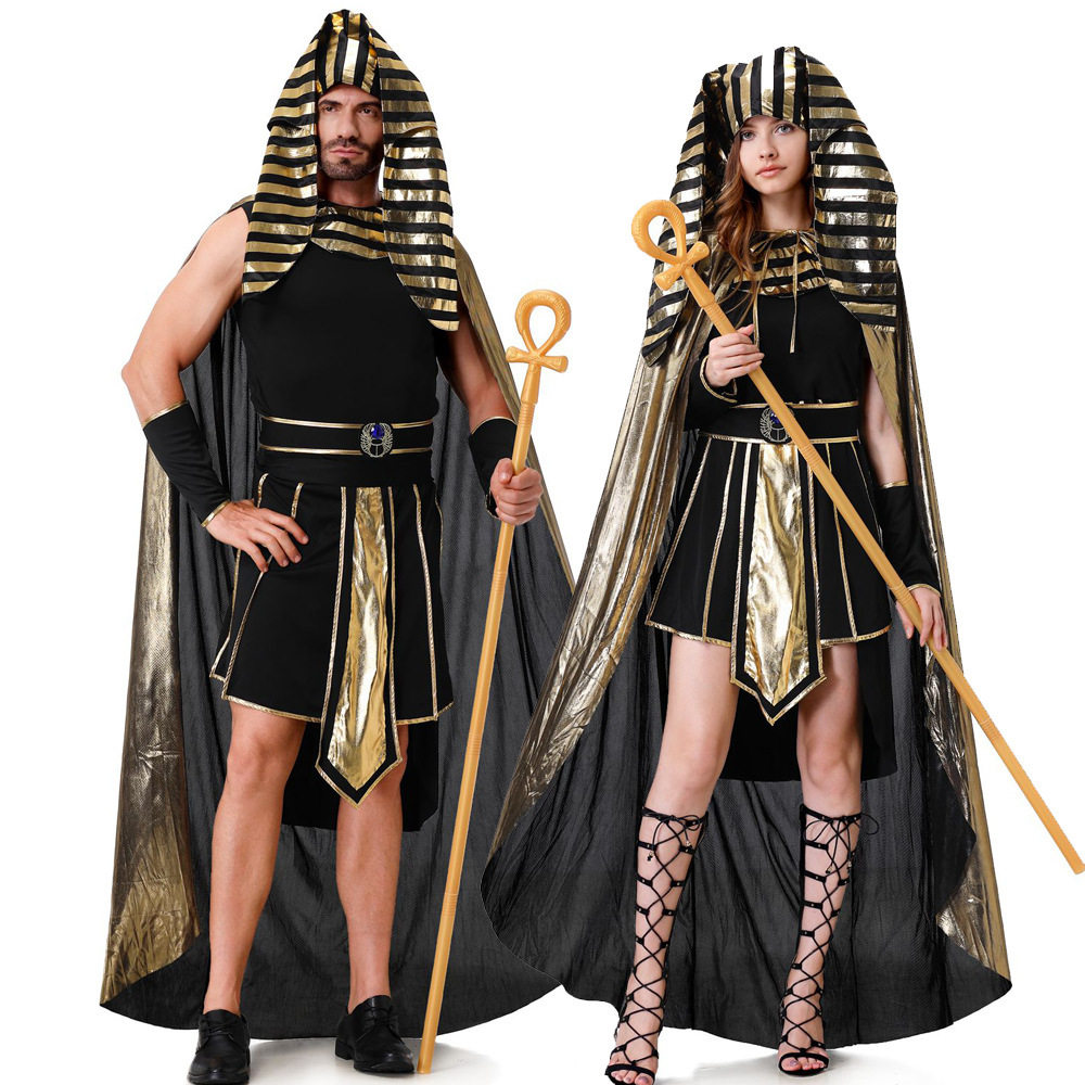 成人情侣埃及艳后女神 法老王化妆舞会派对衣服cosplay万圣节服装