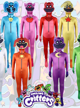 Poppy Playtimecos舞台表演万圣节紧身衣波比的游戏时间微笑动物