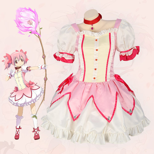 魔法少女小圆cos服鹿目圆香安那其全套cosplay战斗变身服洛丽塔