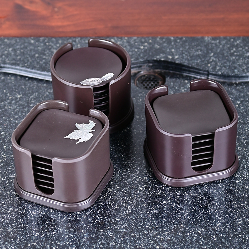 电木茶杯垫防烫茶杯托办公室隔热垫茶道杯垫高档功夫茶具配件套装