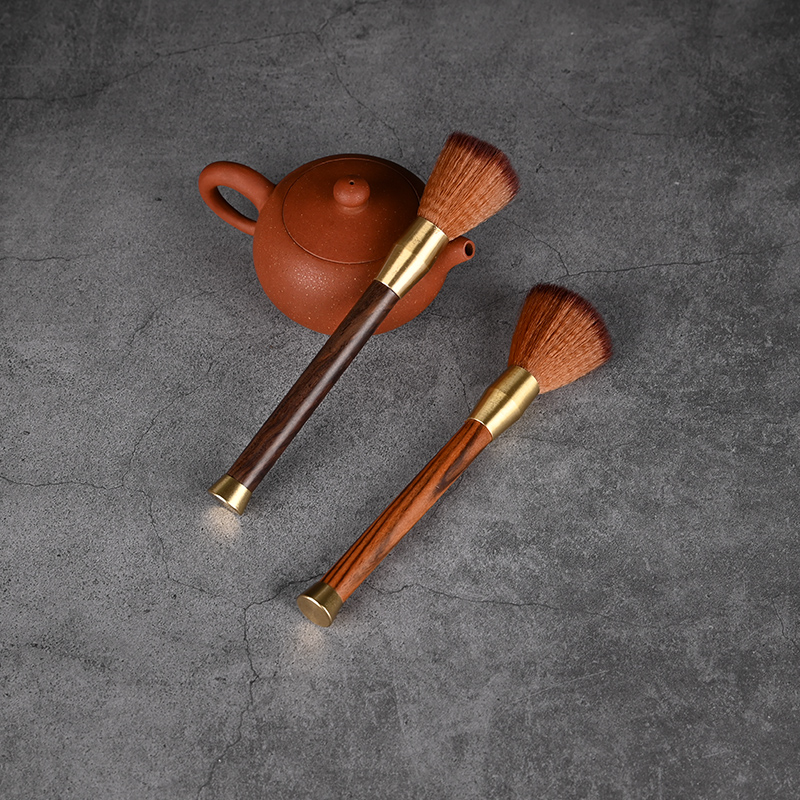 黄铜茶刷养壶笔不掉毛实木黑檀花梨功夫茶具配件扫水毛刷,餐饮具,茶道/零配,淘宝优惠券,粉丝福利购,淘宝优惠卷