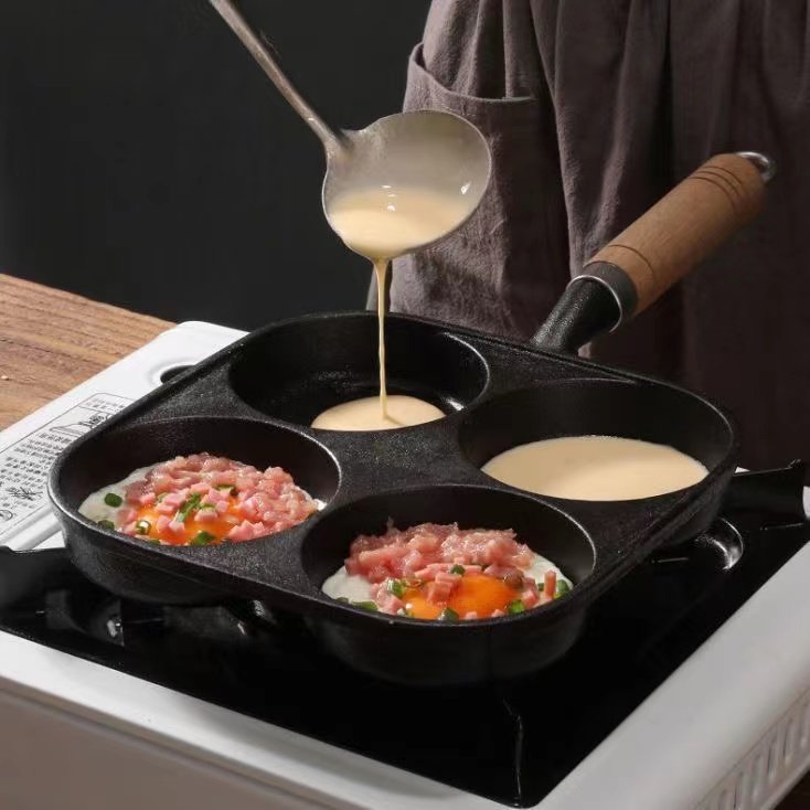 四孔煎蛋神器不粘锅煎鸡蛋汉堡锅家用小煎饼锅早餐锅荷包蛋煎蛋锅,厨房/烹饪用具,煎锅/平底锅,淘宝优惠券,粉丝福利购,淘宝优惠卷