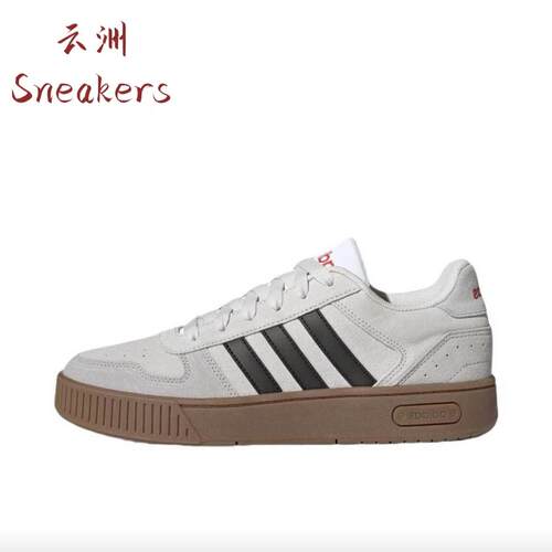 阿迪达斯正品系带女低帮防滑板鞋