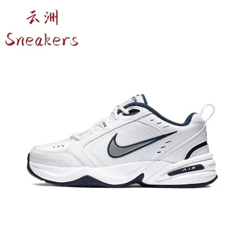 Nike Air Monarch 4 White Navy 复古经典低帮老爹鞋  415445-102