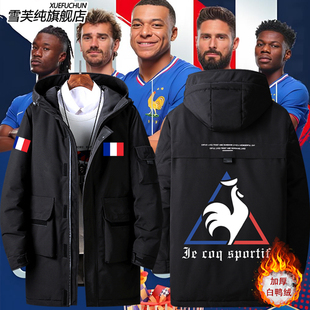 法国公鸡足球国家队运动户外定制羽绒服外套男女潮牌夹克美式衣服