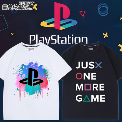 PS游戏机playstation索尼短袖