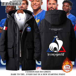 法国公鸡足球国家队运动户外定制羽绒服外套男女秋冬夹克新款衣服