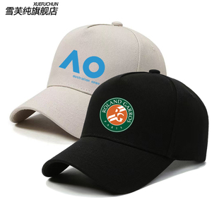 澳网法网温网美网球公开赛训练网球俱乐部帽子男鸭舌帽户外棒球帽