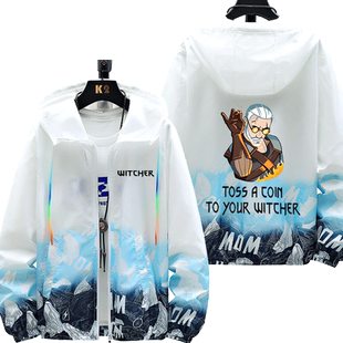 巫师3杰洛特防晒衣服星空Switch平台游戏周边男女超薄外套上衣夏
