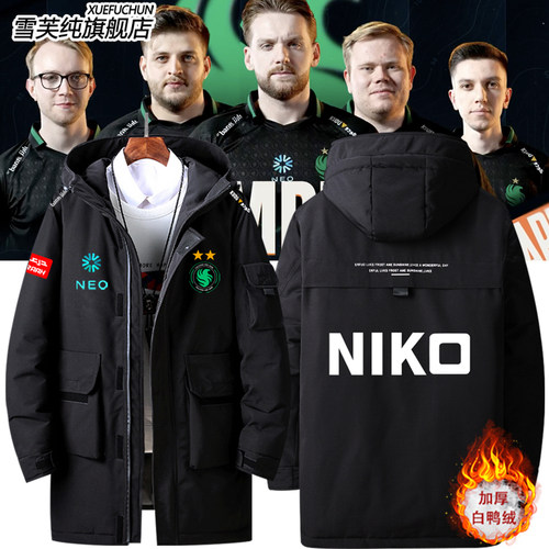 Falcons猎鹰战队cs2队服男羽绒服