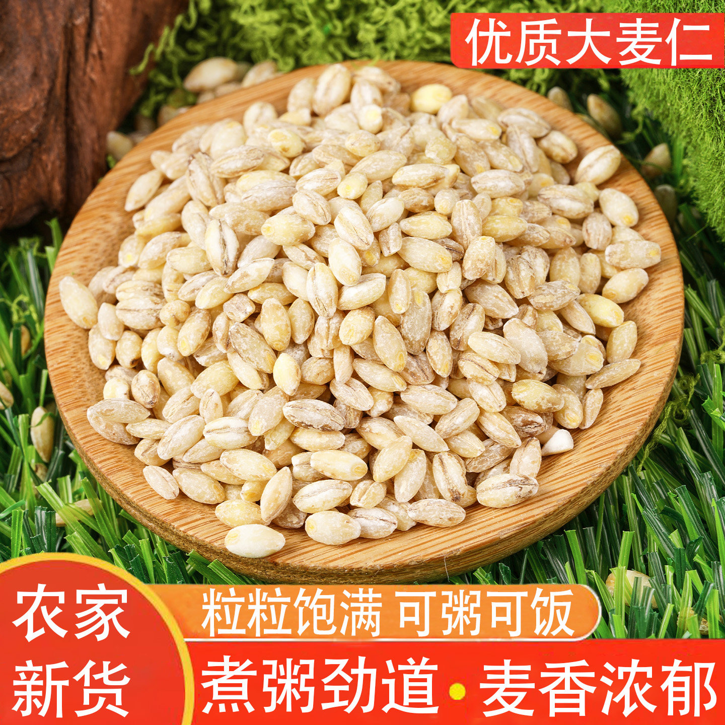 去皮大麦仁农家新货煮粥原材料图片