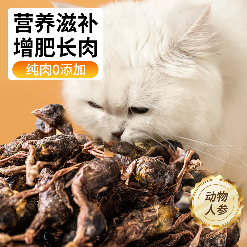 鹌鹑冻干猫咪零食猫粮幼猫宠物狗生骨肉补钙营养增肥发腮洁齿肉干-封面