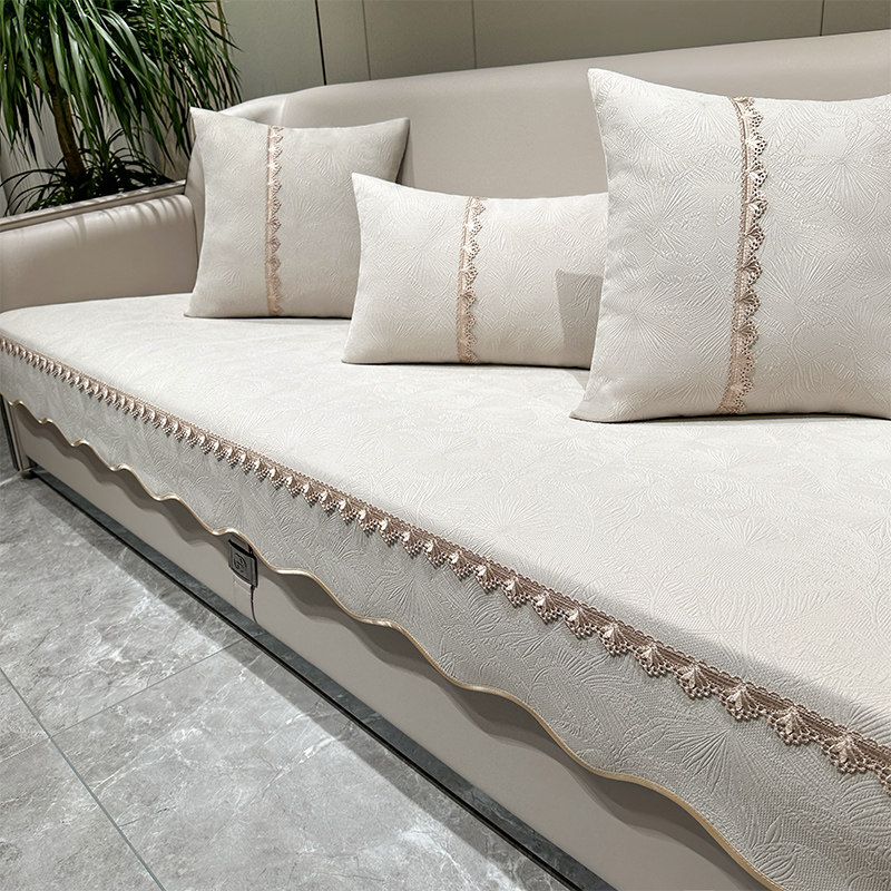 2024新款轻奢风四季通用高档防滑布艺坐垫套罩现代贵妃沙发垫定制,居家布艺,沙发垫,淘宝优惠券,粉丝福利购,淘宝优惠卷