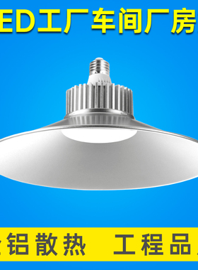 led厂房灯工矿灯工厂车间照明灯100瓦螺口超市仓库工业吊灯带灯罩