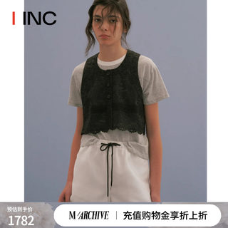 【MARCHEN 设计师】IINC 24SS夏季新款透气野餐白色休闲短裤女