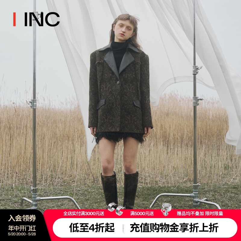 【PSEUDO POEMS 设计师品牌】IINC 23AW暗花纹理西装外套女 女装/女士精品 西装 原图主图