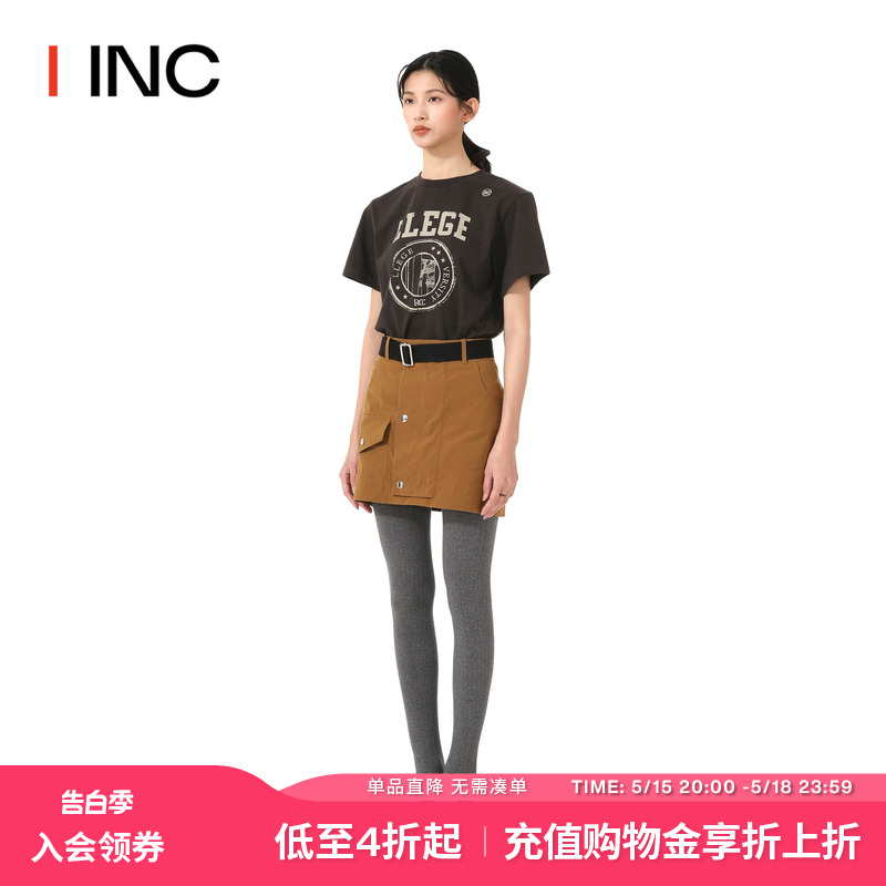 【PLAN C设计师品牌】IINC 23AW不规则口袋短裙女（带腰带）