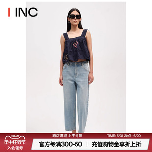 24SS 女 SENTENCE短句 IINC SHORT Boy 高腰牛仔裤 灰标系列