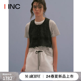 【MARCHEN 设计师】IINC 24SS春夏新款透气野餐休闲短裤白色女款