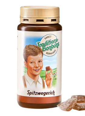 保税仓正品现货Sanct Bernhard车前草苔藓提前物传统润喉糖果170g