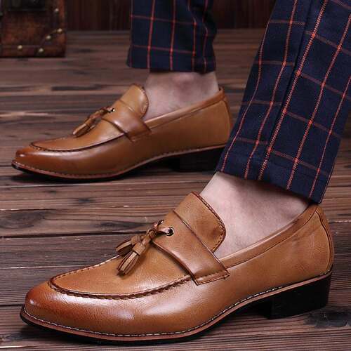 Vogue of new fund of 2017 autumn men's leather shoes秋男
