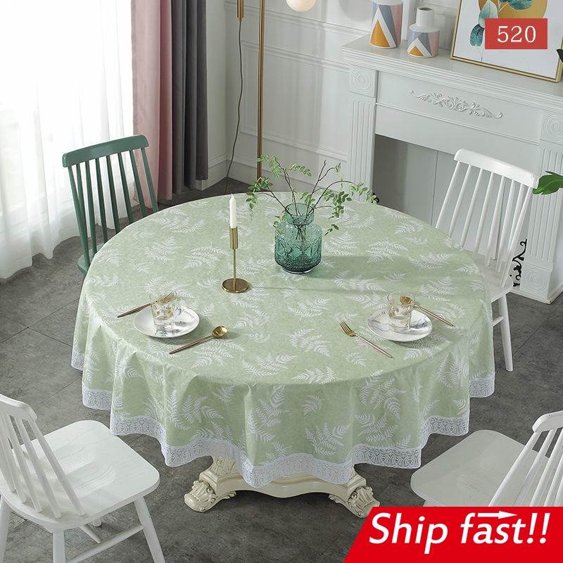 220cm PVC round table cloth cover tablecloth plastic large