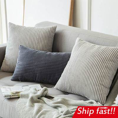 Velvet solid pillow case cussion case cover 枕头枕套灯芯绒